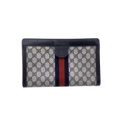 Pre-owned Leather gucci-bags Gucci Vintage , Blue , Dames