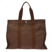 Pre-owned Canvas totes Hermès Vintage , Brown , Dames