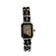 Pre-owned Metal watches Chanel Vintage , Black , Dames