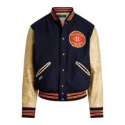 Varsity-geïnspireerde jas in Hunter Navy-S Ralph Lauren , Blue , Heren