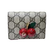 Pre-owned Fabric wallets Gucci Vintage , Beige , Dames