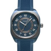 Pre-owned Rubber watches Hermès Vintage , Blue , Heren