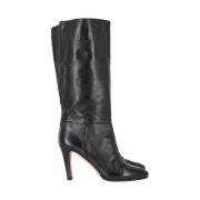 Pre-owned Leather boots Prada Vintage , Black , Dames