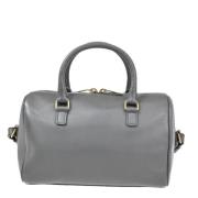 Pre-owned Leather handbags Yves Saint Laurent Vintage , Gray , Dames