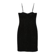 Midi Boucle Jurk Rotate Birger Christensen , Black , Dames