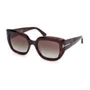 Bruine gradient vlinder zonnebril Tom Ford , Brown , Dames