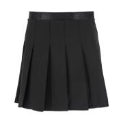 Zwarte Geplooide Minirok Ganni , Black , Dames