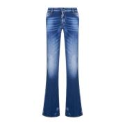 Blauwe Regular Fit Jeans Dsquared2 , Blue , Dames