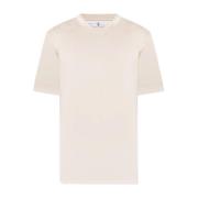 Stijlvolle T-shirts Collectie Brunello Cucinelli , Beige , Heren