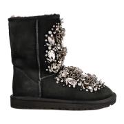 Suede Stone Enkellaarzen UGG , Black , Dames