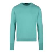 Kasjmier Crewneck Sweater - Made in Italy Drumohr , Blue , Heren