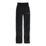 Contrastband Joggers met Track Palm Angels , Black , Heren