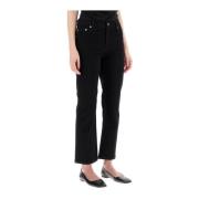 Flared Kick Jeans Tory Burch , Black , Dames