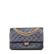 Pre-owned Leather chanel-bags Chanel Vintage , Blue , Dames