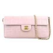 Pre-owned Leather chanel-bags Chanel Vintage , Pink , Dames