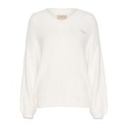 Snow White Gebreide Pullover Trui Cream , White , Dames