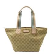 Pre-owned Canvas gucci-bags Gucci Vintage , Beige , Dames