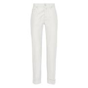 Handgemaakte wollen broek Model Scott Jacob Cohën , White , Heren