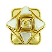 Pre-owned Metal chanel-jewelry Chanel Vintage , Yellow , Dames