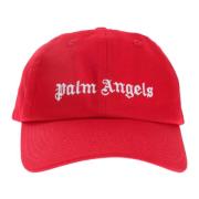 Rode Pet Regular Fit 100% Katoen Palm Angels , Red , Heren