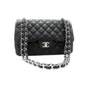 Pre-owned Leather chanel-bags Chanel Vintage , Black , Dames