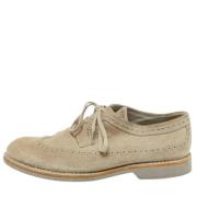 Pre-owned Suede flats Louis Vuitton Vintage , Gray , Heren