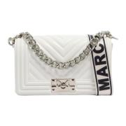 Witte Kleine Schoudertas met Ketting Marc Ellis , White , Dames