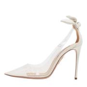 Pre-owned Leather heels Aquazzura Pre-owned , Beige , Dames