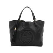 Pre-owned Leather gucci-bags Gucci Vintage , Black , Dames