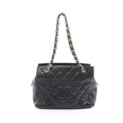 Pre-owned Leather chanel-bags Chanel Vintage , Black , Dames