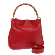 Pre-owned Leather gucci-bags Gucci Vintage , Red , Dames