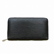 Pre-owned Leather wallets Louis Vuitton Vintage , Black , Dames