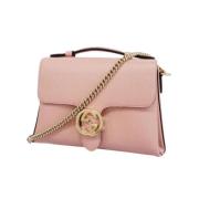 Pre-owned Leather gucci-bags Gucci Vintage , Pink , Dames