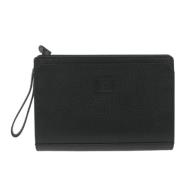 Pre-owned Leather clutches Burberry Vintage , Black , Dames