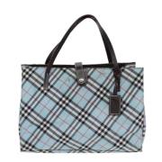 Pre-owned Canvas totes Burberry Vintage , Blue , Dames