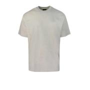 Marmer Effect Unisex T-shirt Collectie 44 Label Group , Beige , Heren