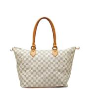 Pre-owned Canvas louis-vuitton-bags Louis Vuitton Vintage , White , Da...