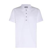 Wit Poloshirt, Moderne Stijl en Kwaliteit Balmain , White , Heren