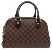 Pre-owned Canvas handbags Louis Vuitton Vintage , Brown , Dames