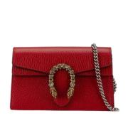 Pre-owned Leather gucci-bags Gucci Vintage , Red , Dames