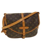 Pre-owned Canvas louis-vuitton-bags Louis Vuitton Vintage , Brown , Da...