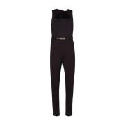 Gebelde Stretch Jumpsuit met Cut Out Liu Jo , Black , Dames