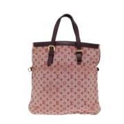 Pre-owned Canvas totes Louis Vuitton Vintage , Pink , Dames