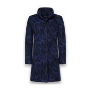 Flora Stijlvolle Jas Milo Coats , Blue , Dames