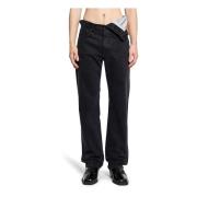 Zwarte Asymmetrische Taille Jeans Y/Project , Black , Heren