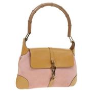 Pre-owned Suede gucci-bags Gucci Vintage , Pink , Dames