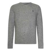 Grijze Sweater met Pony Borduursel Polo Ralph Lauren , Gray , Heren