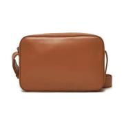 Geëtste Logo Camera Tas voor Vrouwen Calvin Klein , Brown , Dames