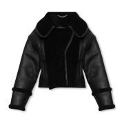 Geknipte shearling-jas Victoria Beckham , Black , Dames