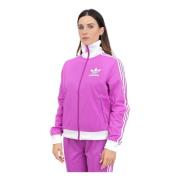 Paarse Beckenbauer Zip Sweater Adidas Originals , Purple , Dames